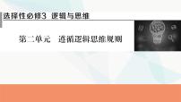 2024届高考政治一轮复习选择性必修3逻辑与思维第二单元遵循逻辑思维规则课件