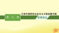 适用于新教材2024版高考政治一轮总复习第3课只有中国特色社会主义才能发展中国课件部编版必修1