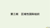 高中政治 (道德与法治)人教统编版选择性必修1 当代国际政治与经济区域性国际组织示范课课件ppt