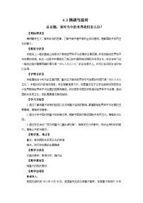 高中政治 (道德与法治)人教统编版选择性必修1 当代国际政治与经济挑战与应对教案设计