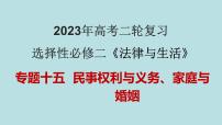 专题15 民事权利与义务、家庭与婚姻（精讲课件）-【高频考点解密】2023年高考政治二轮复习课件+分层训练（新高考专用）