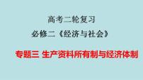 新高考政治二轮复习分层练习课件专题03生产资料所有制与经济体制（含解析）