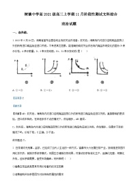 2024届四川省成都市树德中学高三上学期11月月考政治试题Word版含解析