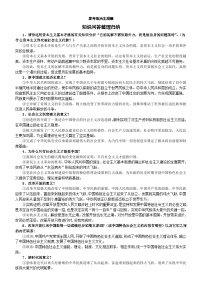 高中政治2024届高考复习主观题知识问答整理归纳（必修1-4）