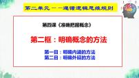 高中政治 (道德与法治)人教统编版选择性必修3 逻辑与思维明确概念的方法教课内容课件ppt