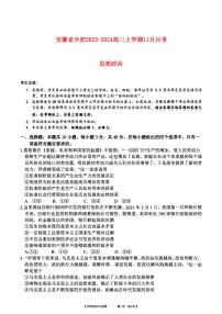 安徽省合肥2023_2024高三政治上学期11月月考试题