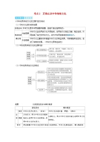 备考2024届高考政治一轮复习讲义必修4第七课继承发展中华优秀传统文化考点2正确认识中华传统文化