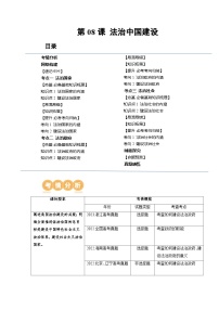 第08课 法治中国建设（讲义）-高考政治一轮复习讲练测（新教材新高考）