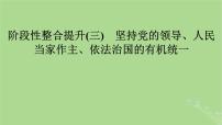 2025版高考政治一轮总复习必修3阶段性整合提升三坚持党的领导人民当家作主依法治国的有机统一课件