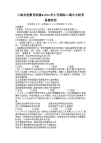 2024湖南省三湘名校教育联盟高二下学期4月期中联考政治试题含解析