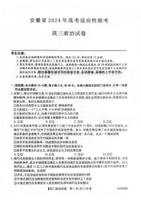 安徽省合肥市部分学校2024届高三下学期三模试题政治PDF版含答案