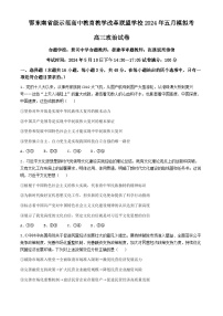 2024湖北省鄂东南省级示范联盟学校高三下学期5月第一次联考（一模）政治试卷含答案
