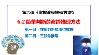 高中政治 (道德与法治)人教统编版选择性必修3 逻辑与思维第二单元 遵循逻辑思维规则第六课 掌握演绎推理方法简单判断的演绎推理方法背景图课件ppt