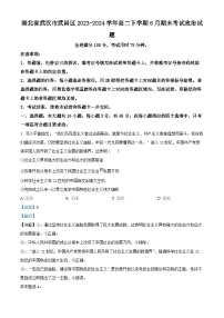 湖北省武汉市武昌区2023-2024学年高二下学期6月期末政治试卷（Word版附解析）