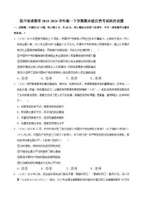 四川省成都市2023-2024学年高一下学期期末适应性考试政治试题（含答案）