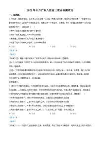 广东省八校2024-2025学年高三上学期8月联合检测政治试题（解析版）
