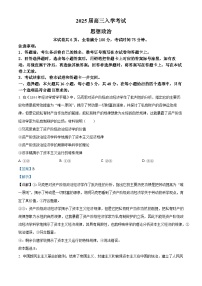 湖南省部分学校2024-2025学年高三上学期入学考试政治试题（解析版）