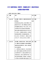 2025届高考政治一轮复习：统编版必修3《政治与法治》主观题大题备考思路 讲义