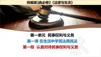 人教统编版第一单元 民事权利与义务第一课 在生活中学民法用民法认真对待民事权利与义务课文配套ppt课件