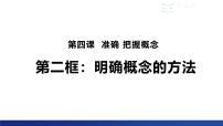 人教统编版选择性必修3 逻辑与思维明确概念的方法教学演示课件ppt
