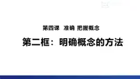人教统编版选择性必修3 逻辑与思维明确概念的方法教学演示课件ppt