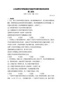 山东省泰安市肥城海亮外国语学校2024-2025学年高二上学期期中模拟政治试题