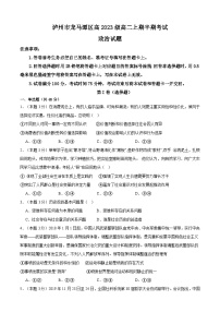 四川省泸州市龙马潭区2024-2025学年高二上学期11月期中考试政治试题
