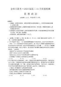 河南省金科新未来大联考2024-2025学年高三上学期11月质量检测政治试题