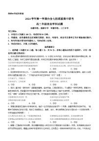 浙江省台金七校联盟2024-2025学年高二上学期11月期中联考政治试题