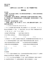 2025河南省部分学校大联考高二上学期11月期中考试政治含解析