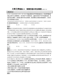 备战2025年高考二轮复习政治（湖南版）大单元突破练10 我国的基本政治制度（Word版附解析）