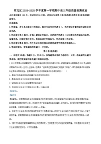 天津市河北区2024-2025学年高三上学期11月期中考试  政治  Word版含解析