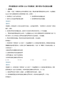 四川省泸州市泸县普通高中共同体2024-2025学年高二上学期11月期中联考政治试题  Word版含解析