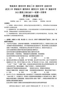 湖北省十一校2025届高三上学期第一次六科暨12月联考-政治试卷+答案