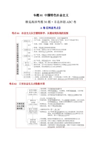 专题02 《中国特色社会主义》 （主观题）-备战2025年高中学业水平合格考政治真题分类汇编（全国通用）.zip