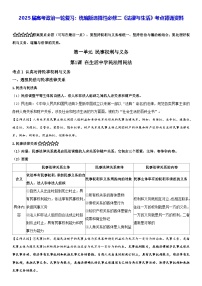 2025届高考政治一轮复习：统编版选择性必修二《法律与生活》考点背诵资料 学案