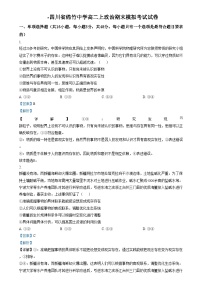 四川省绵竹中学2024-2025学年高二上学期12月月考（期末模拟考试）政治试卷（Word版附解析）