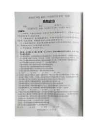 湖南省株洲市2025届高三上学期高考教学质量统一检测政治试题