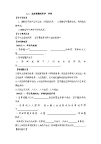 高中政治 (道德与法治)人教统编版必修4 哲学与文化追求智慧的学问学案设计