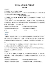 安徽省宿州市2024-2025学年高三上学期期末考试政治试题（Word版附解析）
