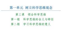 人教统编版选择性必修3 逻辑与思维科学思维的含义与特征复习ppt课件