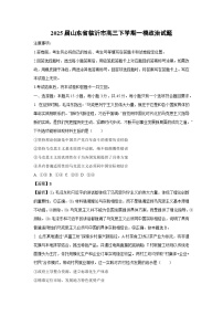 2025届山东省临沂市高三下学期一模政治试卷（解析版）