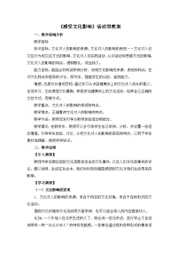 高中政治 (道德与法治)人教版 (新课标)必修3 文化生活感受文化影响教案设计