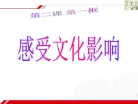 高中政治 (道德与法治)人教版 (新课标)必修3 文化生活感受文化影响教课内容ppt课件