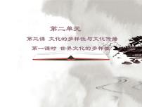 高中人教版 (新课标)世界文化的多样性教学课件ppt