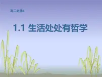 高中政治 (道德与法治)人教版 (新课标)必修4 生活与哲学生活处处有哲学课文课件ppt
