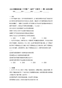 2025届湖南省高三下学期“一起考”大联考（一模）政治试题