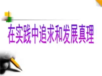 高中政治 (道德与法治)人教版 (新课标)必修4 生活与哲学在实践中追求和发展真理课文内容ppt课件