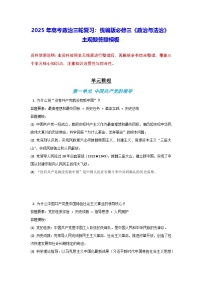 2025年高考政治三轮复习：统编版必修三《政治与法治》主观题答题模板 讲义