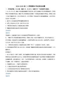 江苏省镇江市句容市2024-2025学年高二上学期期末考试政治试题（解析版）